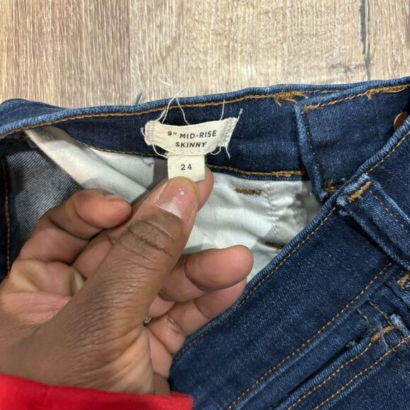 Madewell 9" Mid-Rise Skinny Jeans Size 24 - Picture 3 of 7